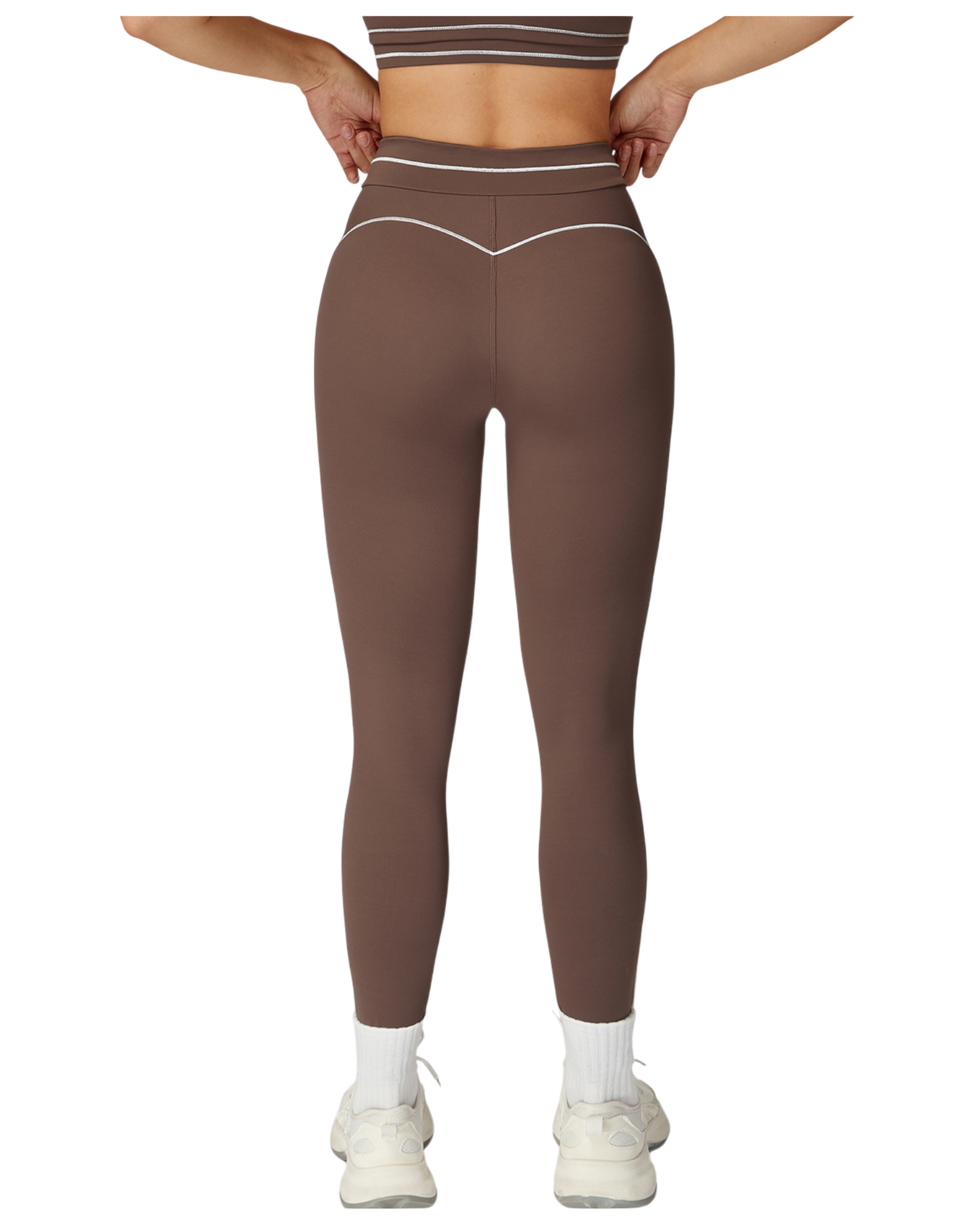Green FlowState leggings with second-skin comfort